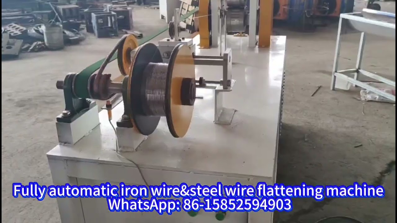 Automatic Metal Wire flattening Machine