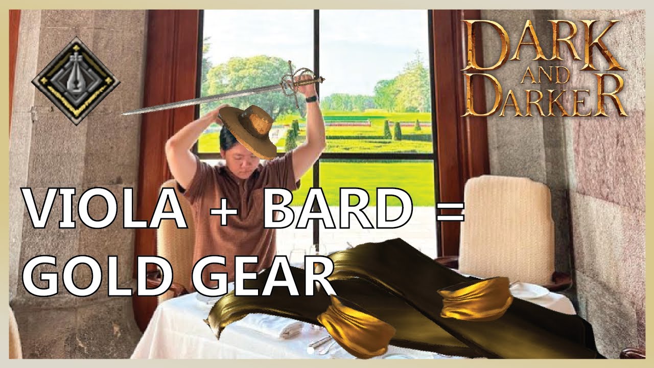 VIOLA DEMIGOD BARD FARMS GOLD GEAR - DARK AND DARKER FT. JOOYAE and POSHYPOP