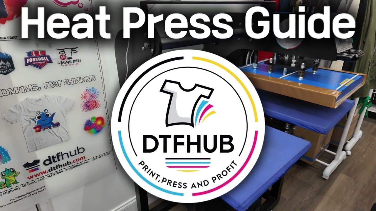 DTFHUB   How to heat press DTF transfers guide.