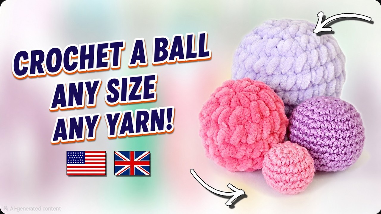 Zr&oacute;b kulkę szydełkową, dowolnego rozmiaru, z dowolnej wł&oacute;czki - Amigurumi/Szydełkowanie