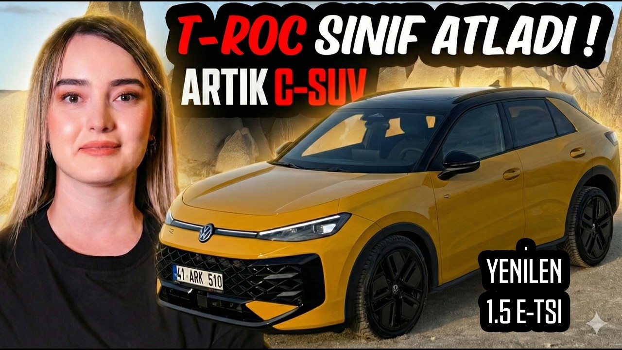 Volkswagen'in En Çok Satan SUV'U T-Roc Yenilendi Artık C SUV!