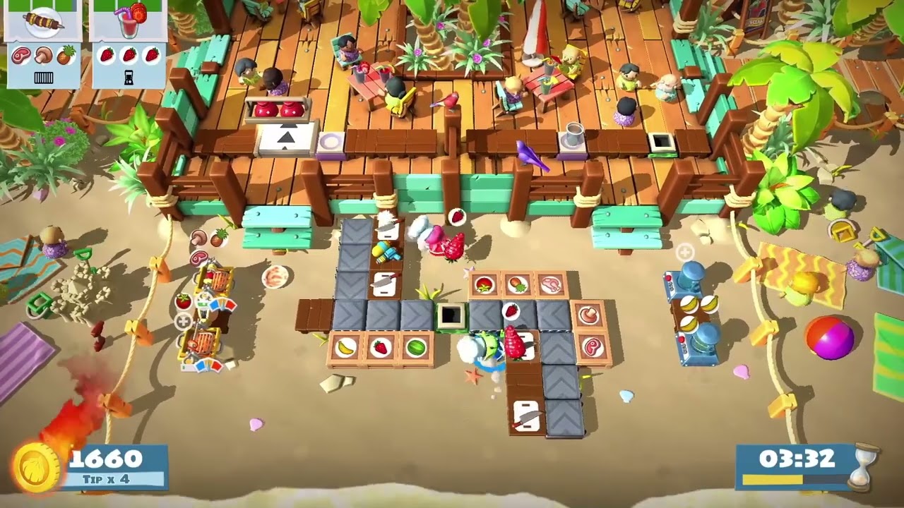Overcooked2 Surf 'n' Turf 3-4 duo 3820