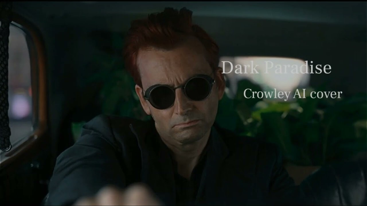 Dark Paradise Crowley cover AI Good Omens