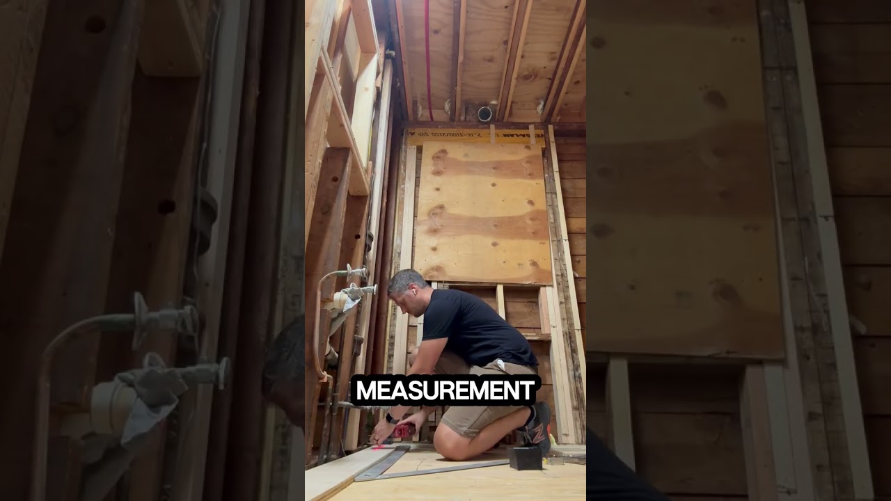 PERFECTLY LEVEL WALLS &hellip; the secret screw method! #drywallprep #worksmarternotharder