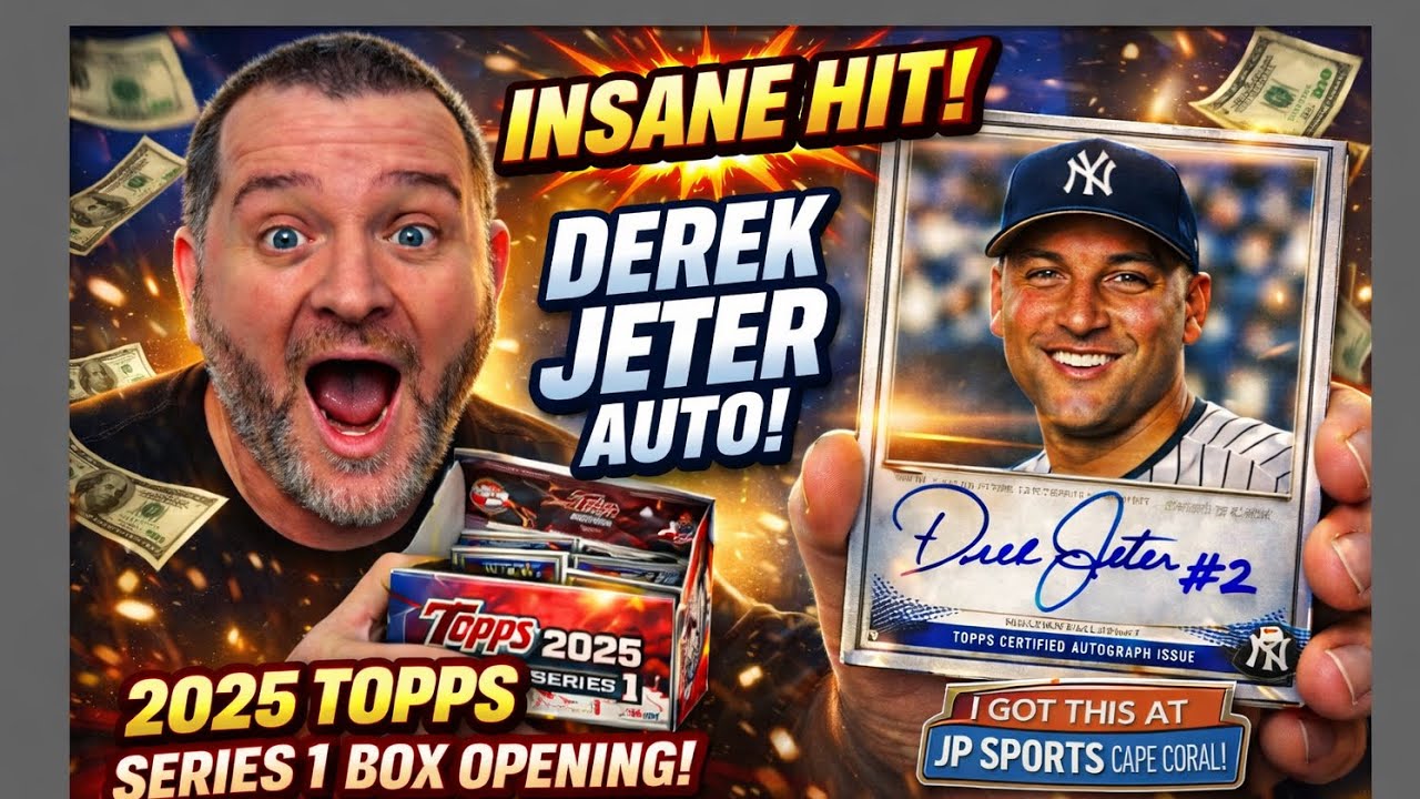 🚨 INSANE FIRST PACK MAGIC!! 🤯 Derek Jeter AUTO from a 2025 Topps Series 1 JUMBO BOX!! ⚾🔥💰