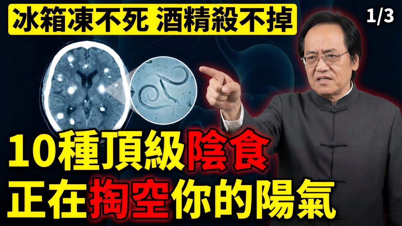【倪海廈警世】很多人根本不是病死，而是被體內「陰邪」活活掏空！揭秘10種藏滿寄生蟲的「頂級美食」，冰箱凍不死、酒精殺不掉！用物理學中醫的「三把火」燒乾體內濕地，一招鎖住救命陽氣！#中醫 #倪海廈