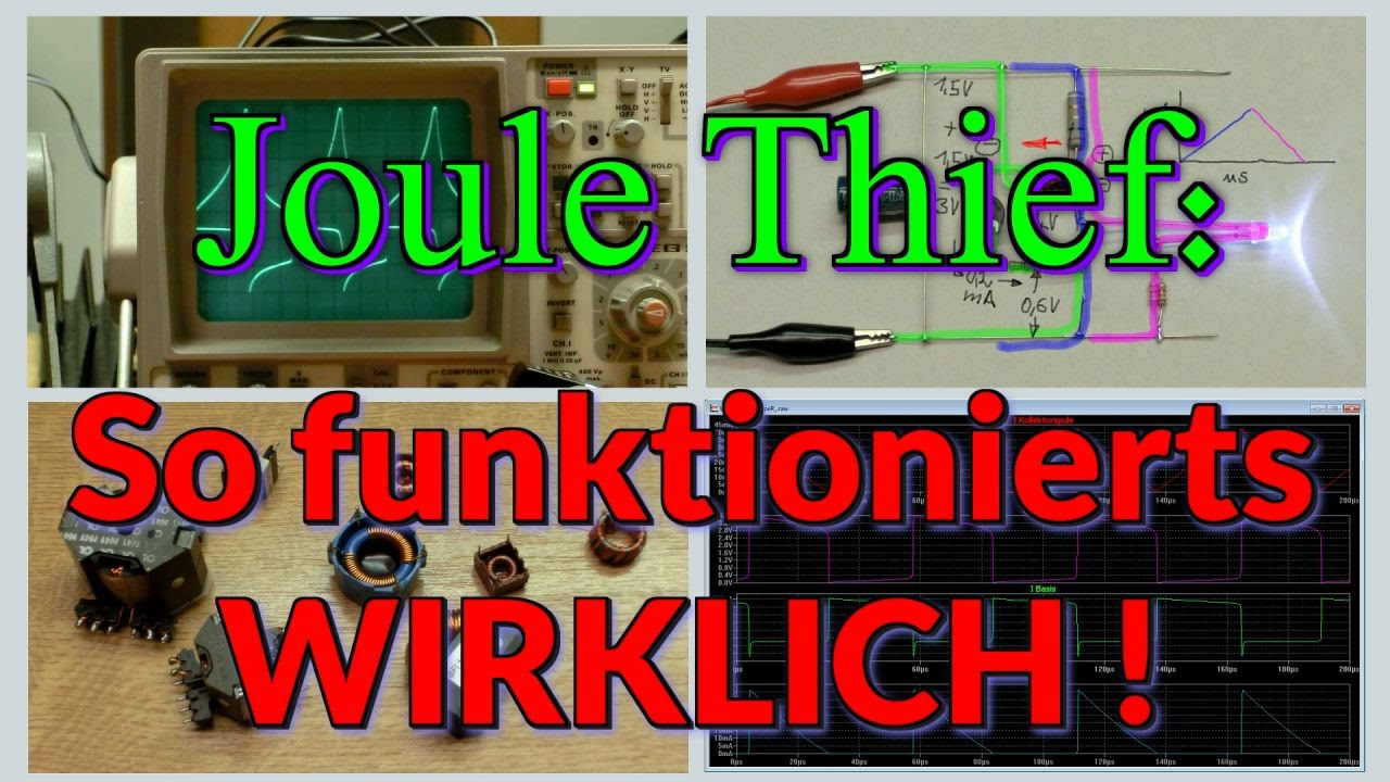 Joule Thief - So funktionierts wirklich !