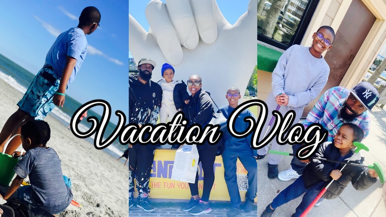 VACATION VLOG| OUR STAY AT HILTON GRAND VACATION RESORT & SPA | N.MYRTLE BEACH,SC| SPRING BREAK 2024