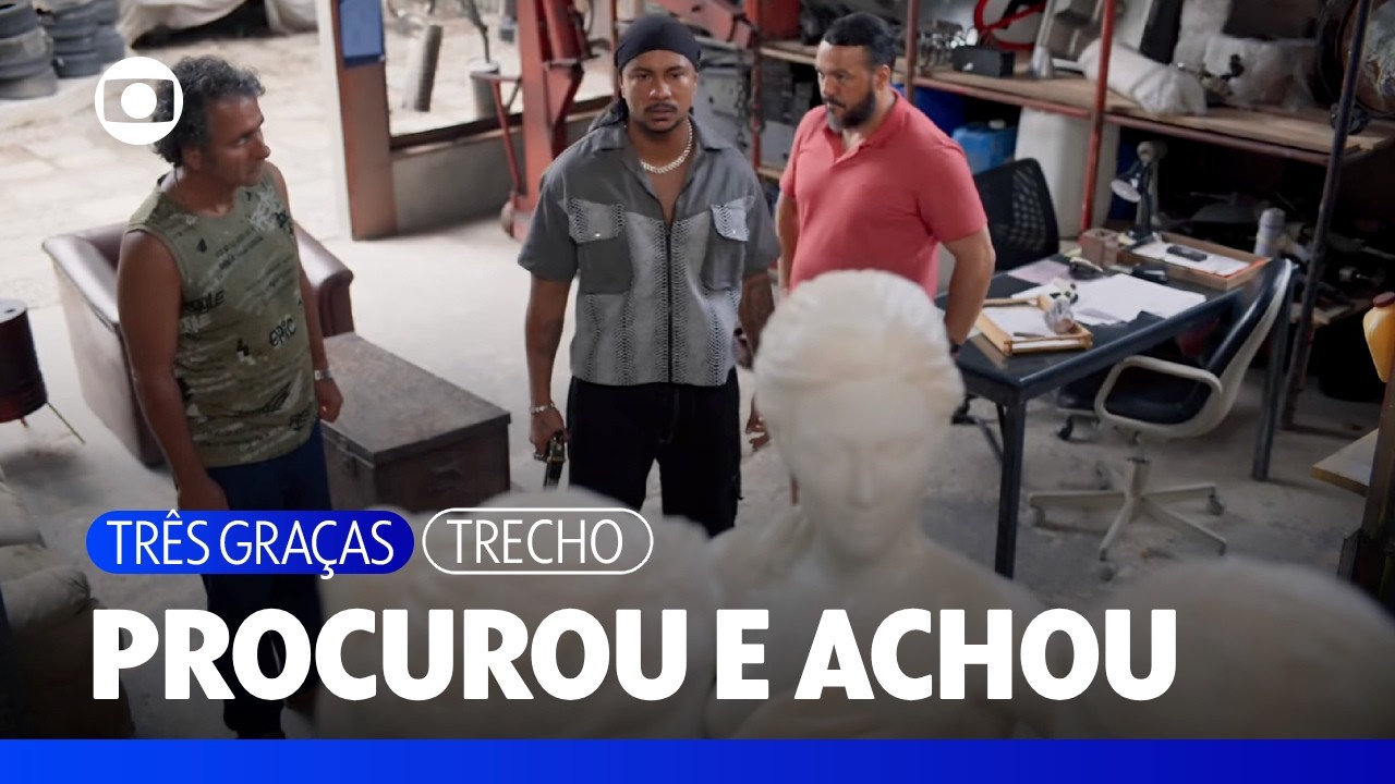 Bagdá encontra a escultura no ferro-velho de Joaquim | Três Graças | TV Globo