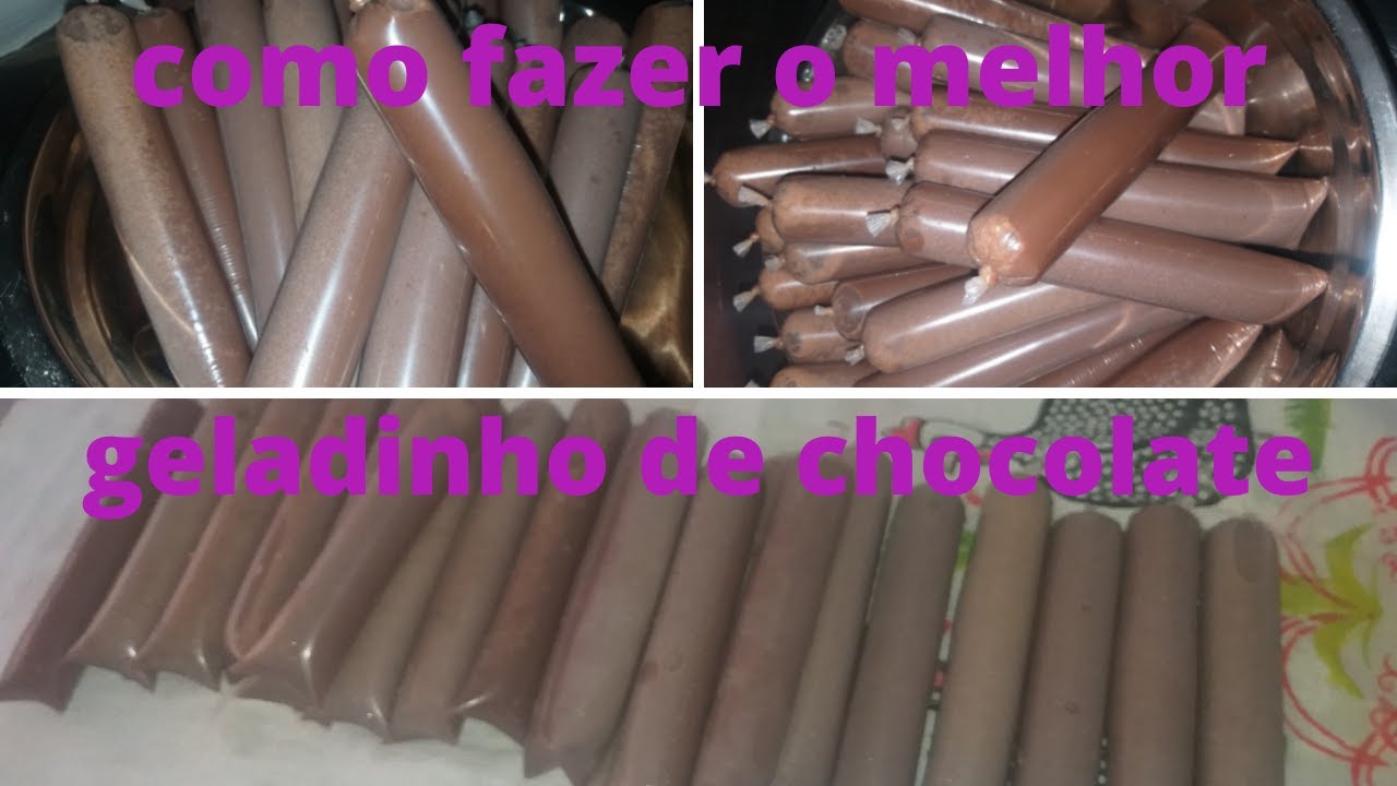 como fazer um geladinho de chocolate muito gostoso e cremoso