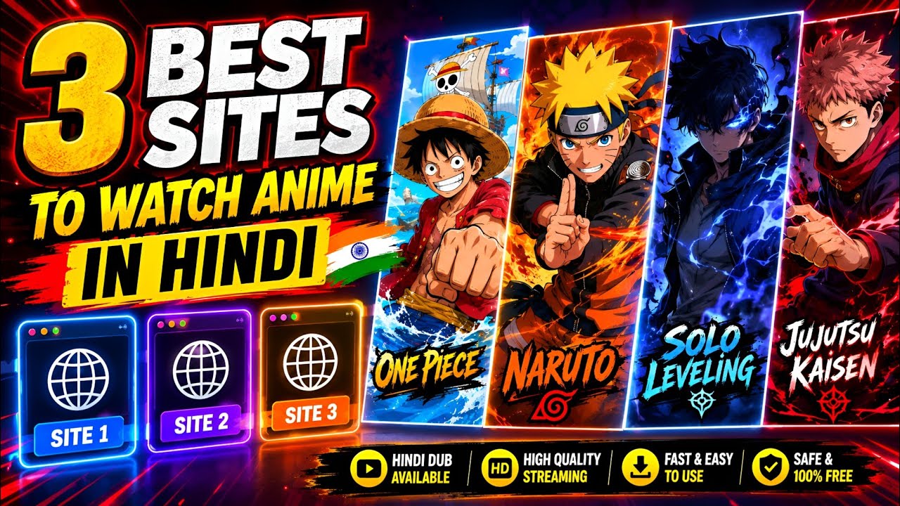 ✅ 3 Best Sites To Watch Anime In Hindi (2026)