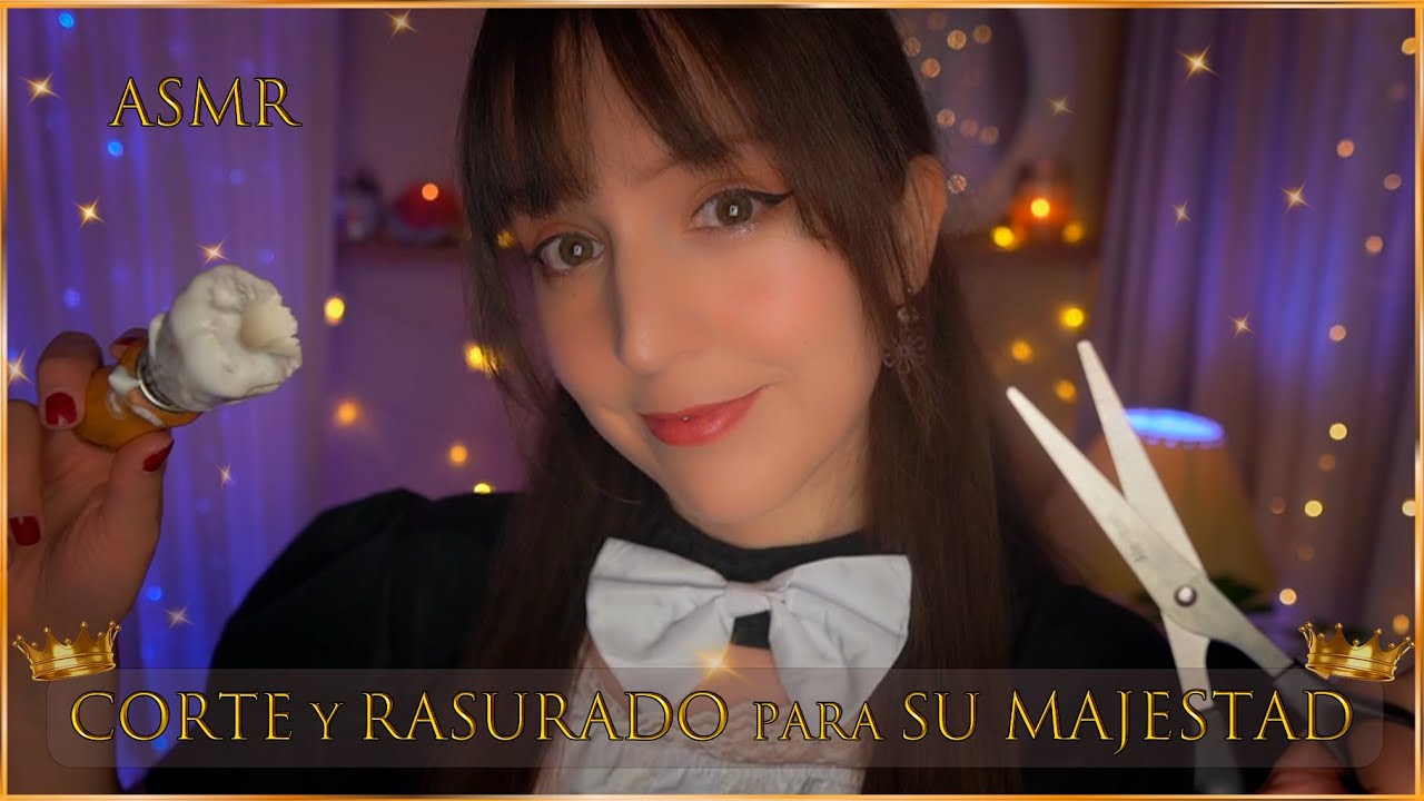 ⭐ASMR Реальная парикмахерская [Субтитры] Стрижка и бритье для МОЕГО ГОСПОДИНА