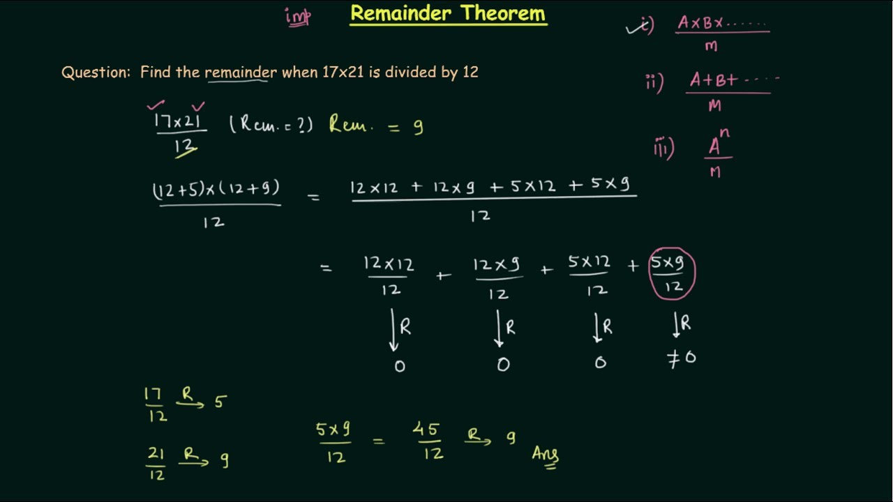Remainder Theorem