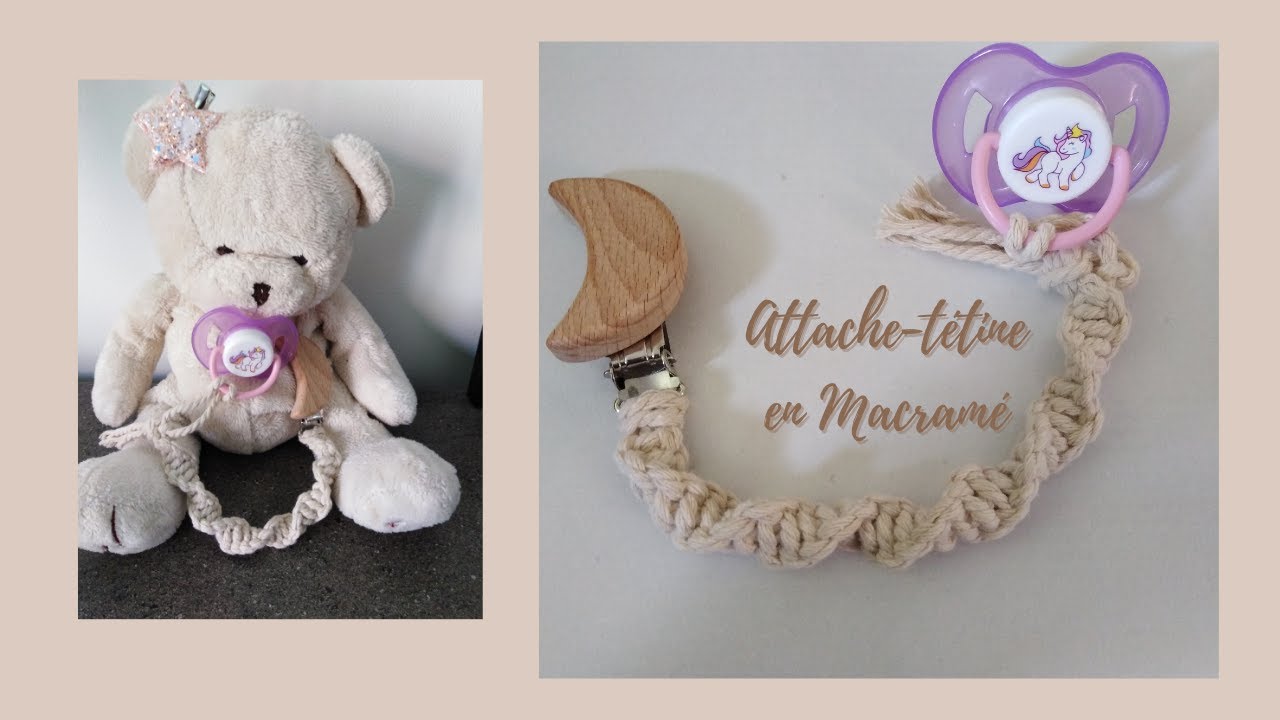 Attache Tétine En Macramé # 1