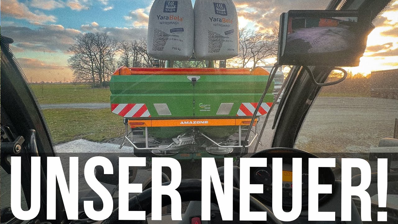 Unser neuer Hightech-Streuer + Direktsaatweizen nach Körnermais | AMAZONE ZA-TS 4200