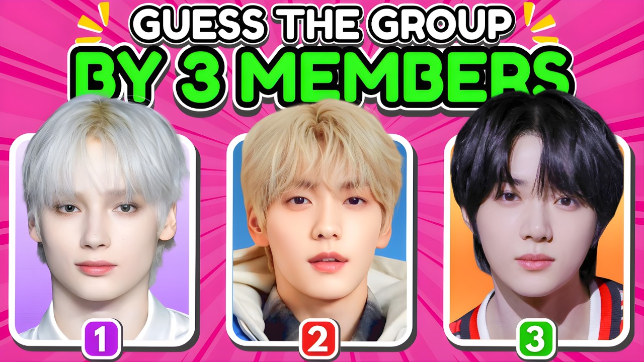 GUESS THE KPOP GROUP by THREE MEMBERS #3🔥| K-Pop Quiz Game 2026