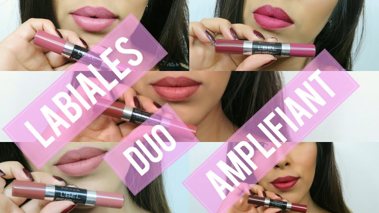LABIALES DUO AMPLIFIANT LBEL | SWATCHES & REVIEW | Roxana Mantilla