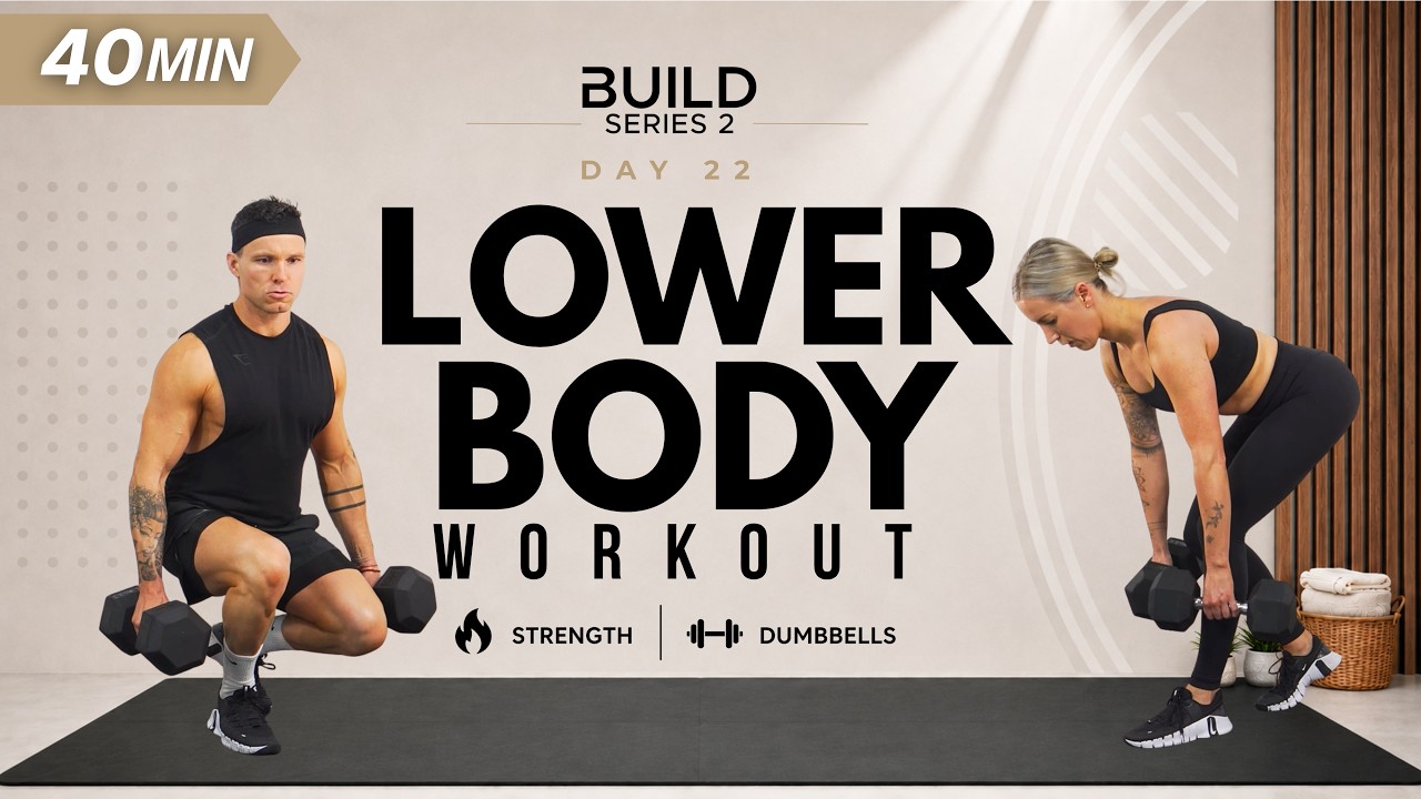 Day 22 | 40 Min COMPLETE LOWER BODY WORKOUT | Quad Focus | BUILD Series 2