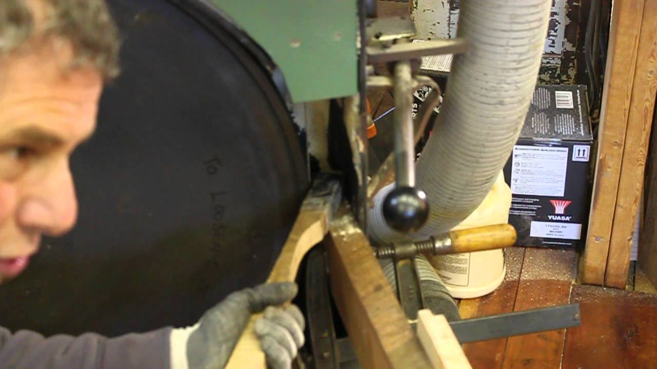 Northford Timber Framers:  Crowning a Band Saw Tire