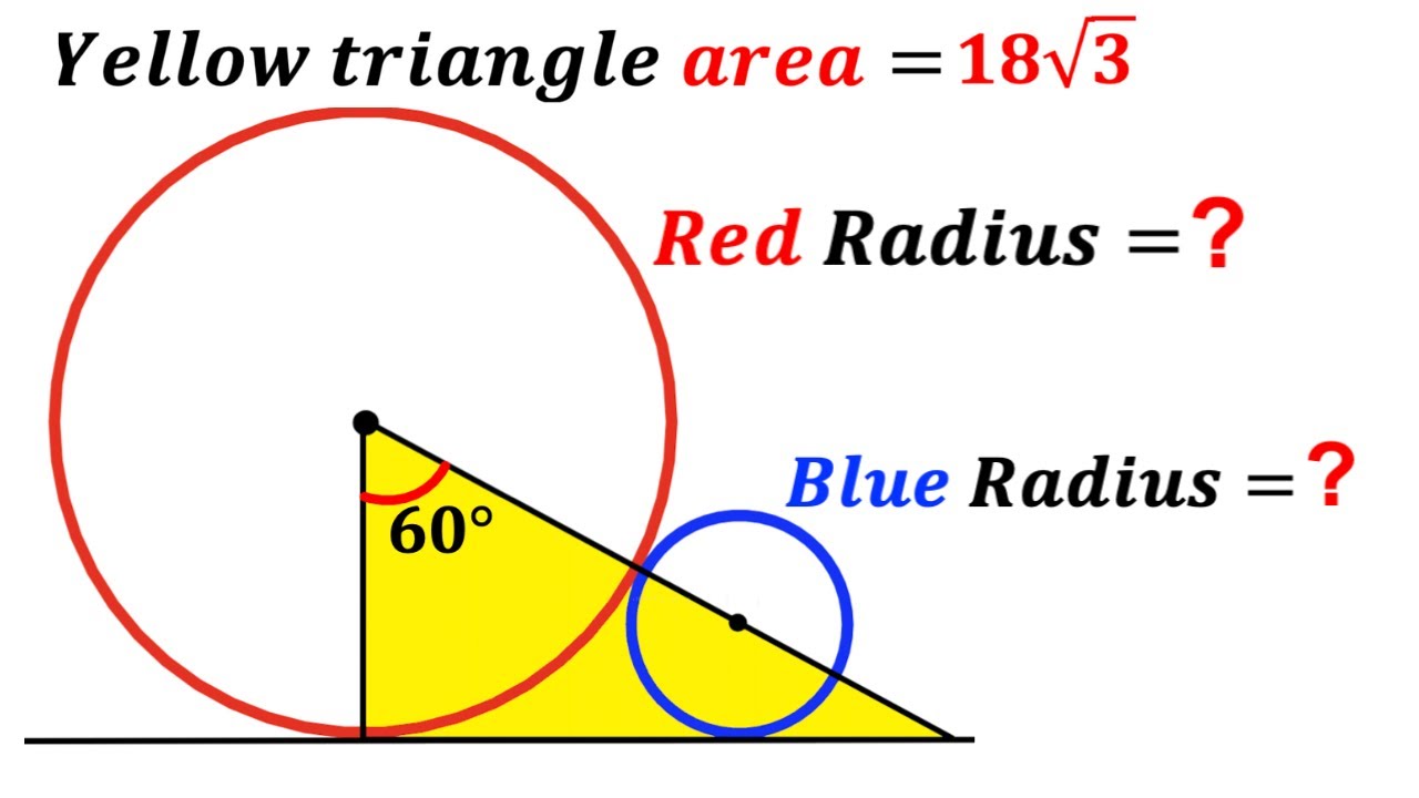 Can you find Radii of the circles? | (Trigonometry) | #math #maths | #geometry