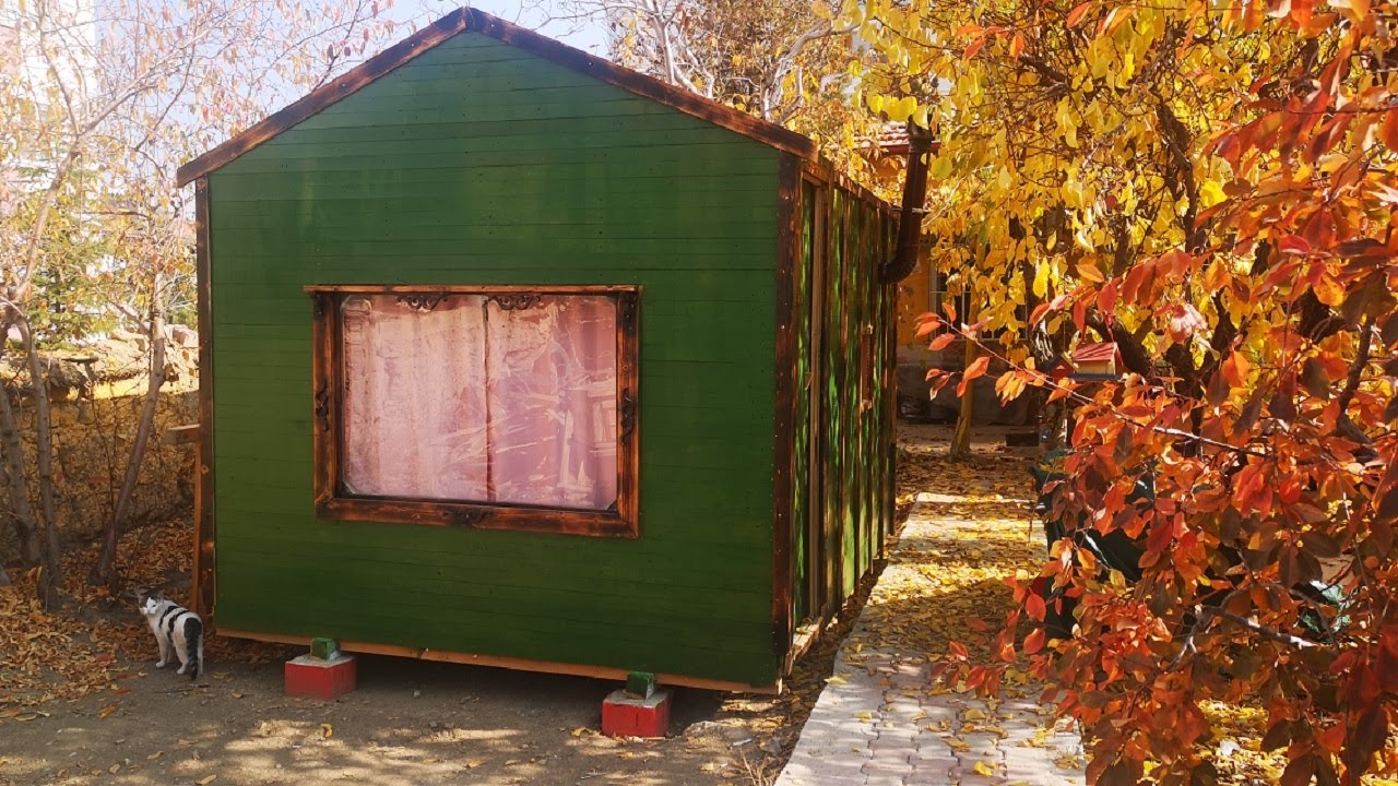 The Wooden Cabin // How to make a wooden house? // Ahşap ev yapımı // Tiny house