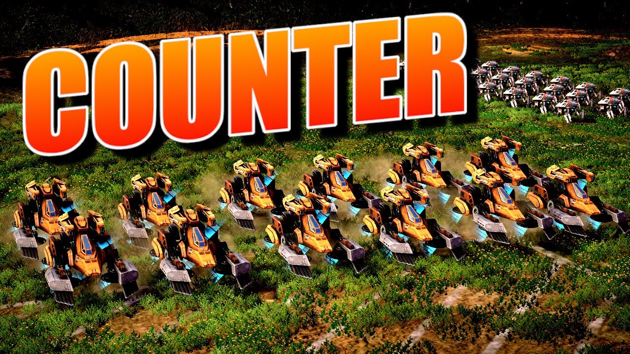 Countering a board of MUSTANGS and MOUNTAINS! | Mechabellum