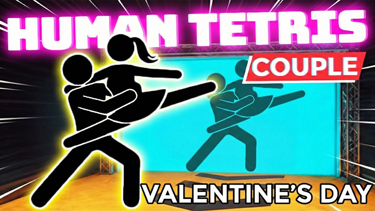 HUMAN TETRIS | Immersive Interactive Warm Up ORIGINAL / Interactive Game / Fitness