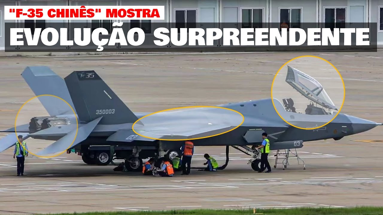 Nova imagem do "F-35 chinês" surpreende analistas: Espantosa evolução da indústria chinesa