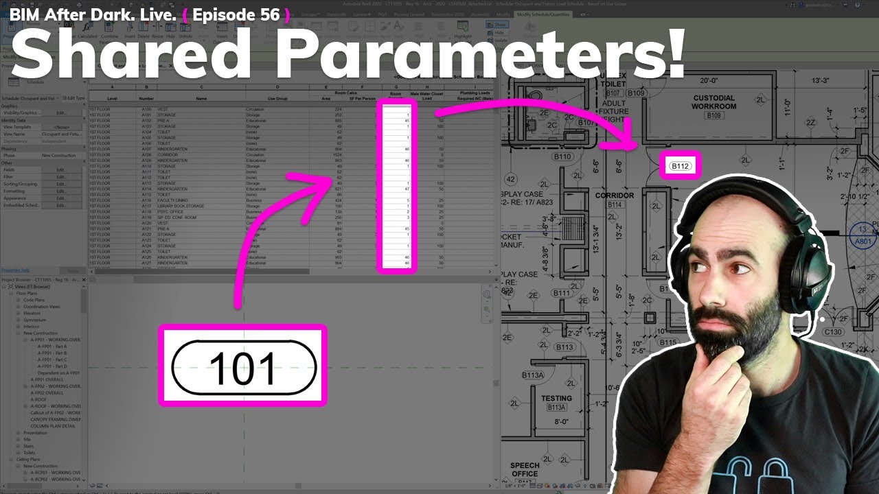 Общие параметры в учебном пособии Revit