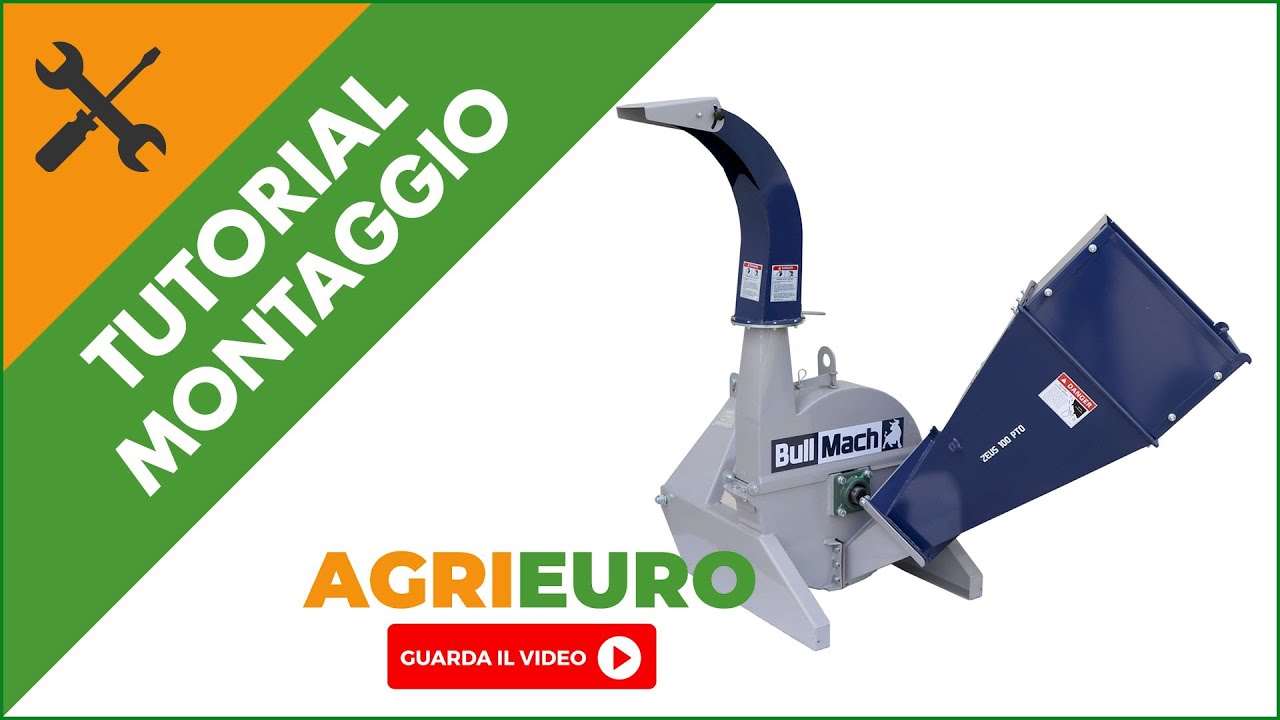 Biotrituratore a trattore BullMach ZEUS 100 PTO: video montaggio e presentazione del nuovo cippatore