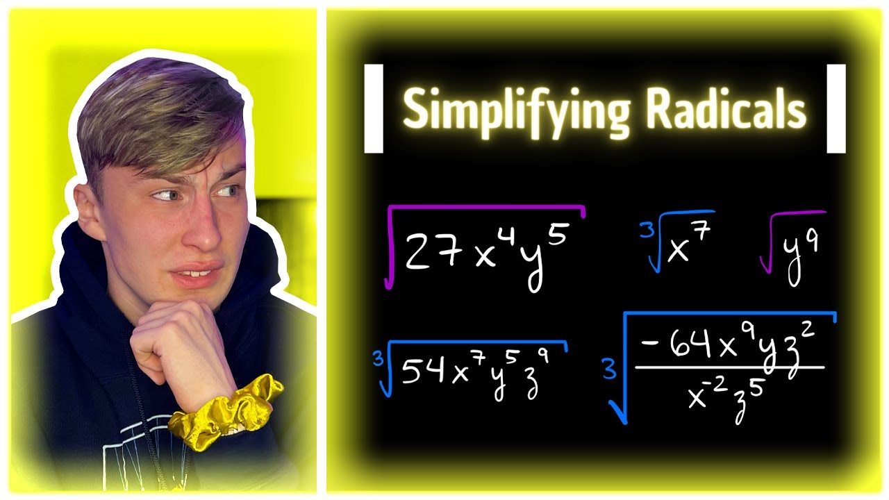Simplifying Radicals with Variables || Exponents, Fractions, Cube Roots | Algebra 2