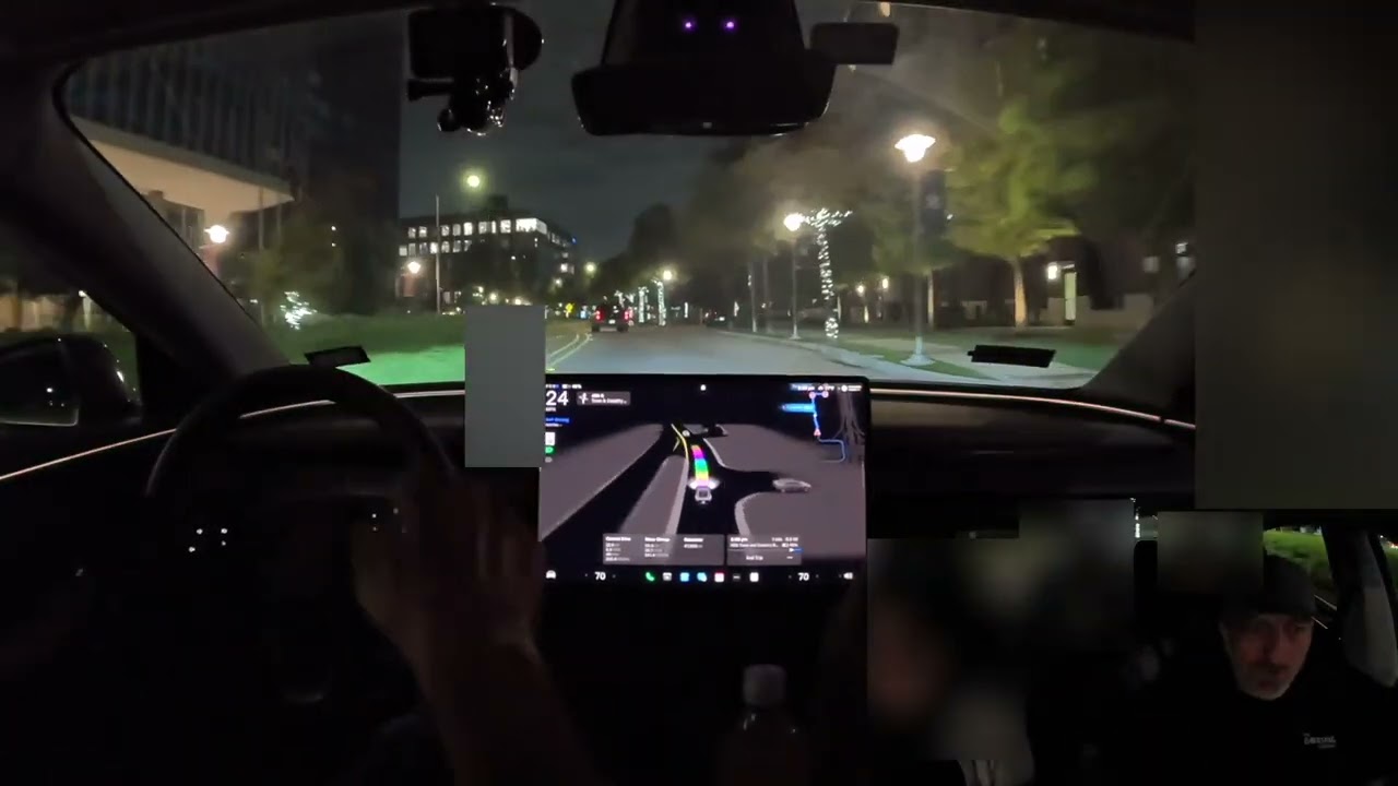 Tesla FSD 14.1.4 Ubers &mdash; группа из Великобритании в районе Хьюстона