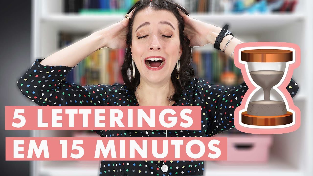 COMO FIZ 5 LETTERINGS EM 15 MINUTOS | Marina Viabone