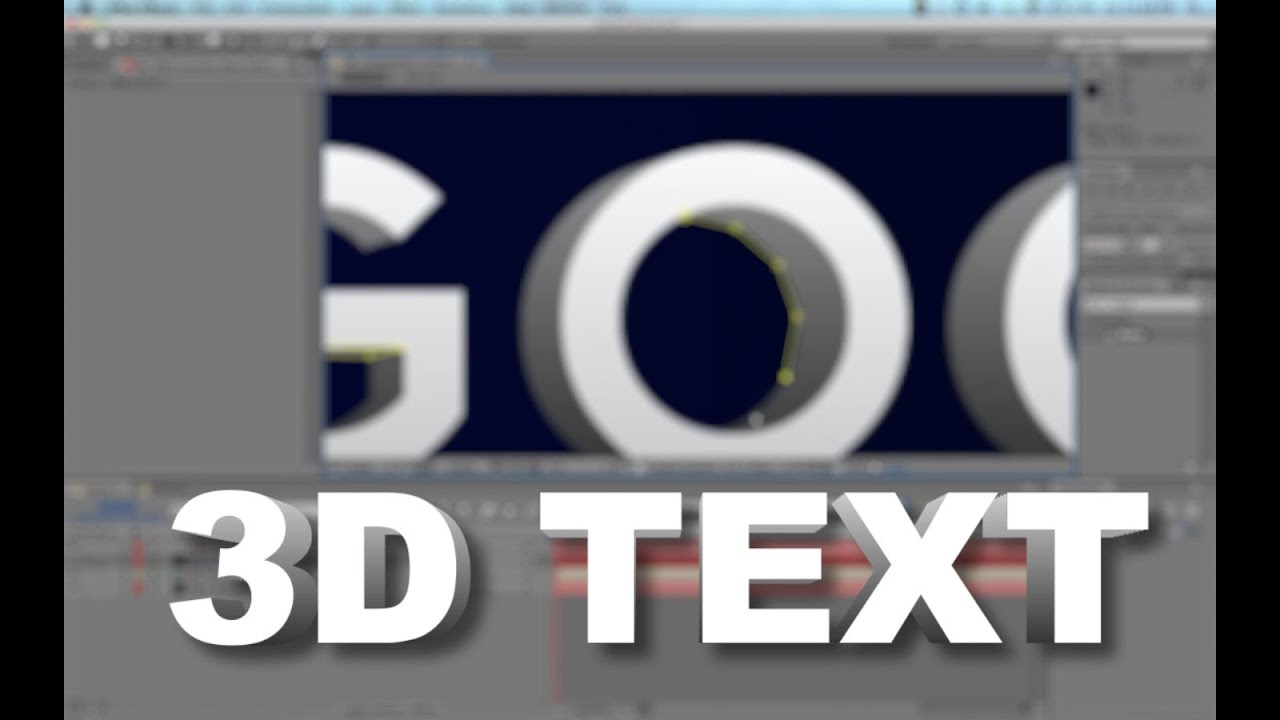 How to make 3D TEXT in After Effects!