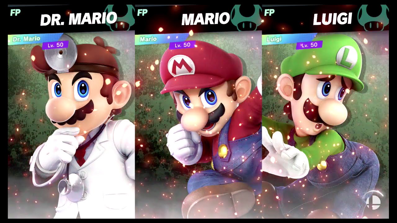 Super Smash Bros Ultimate Amiibo Fights  – Request #17960 Dr Mario vs Mario vs Luigi