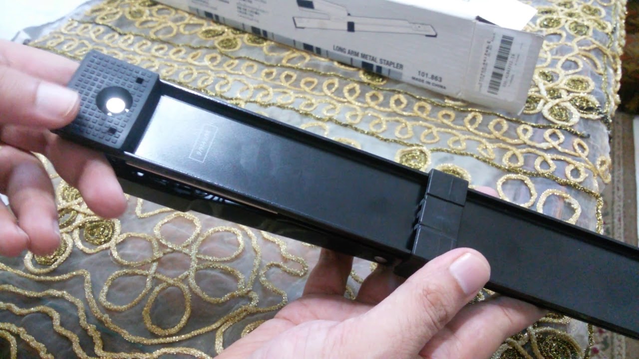 مراجعة دباسة ذراع طويل lyreco  - long arm stapler