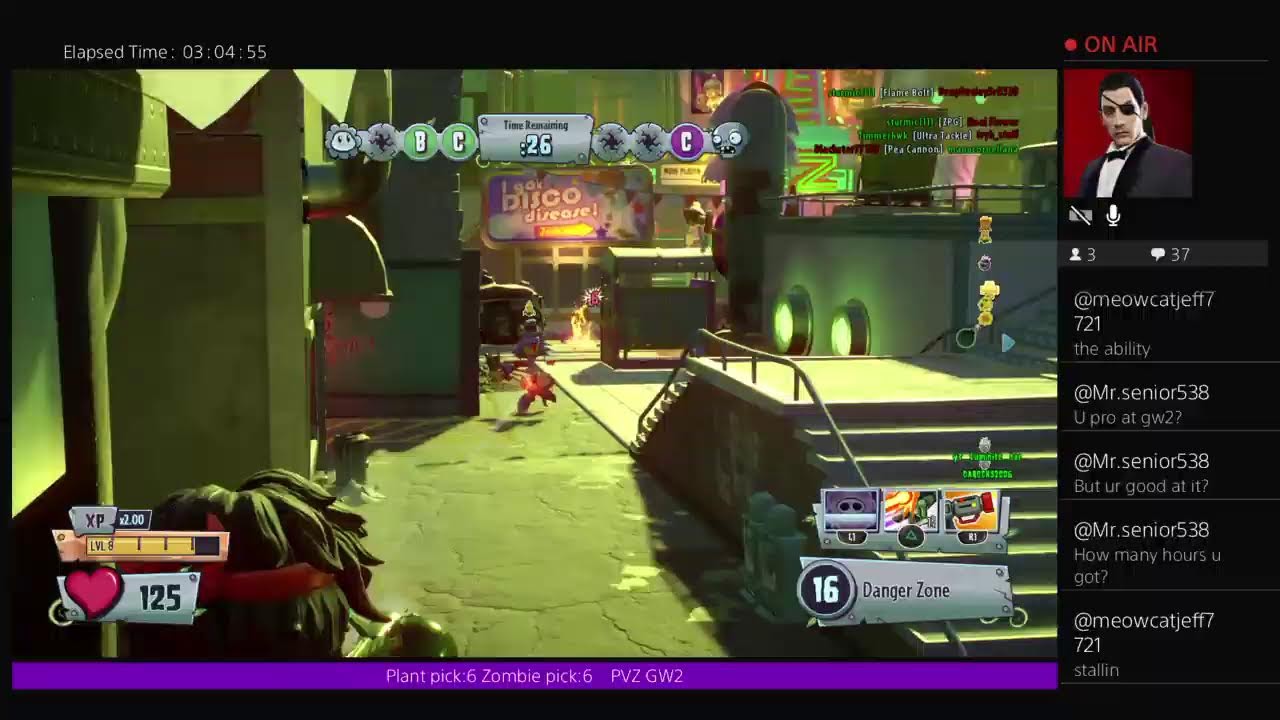 PVZ GW2 streaming to max rank plus 1v1