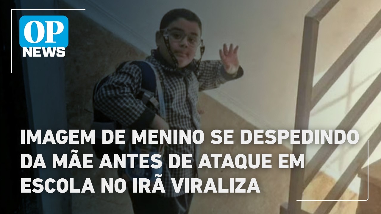 Imagem de menino se despedindo da mãe antes de ataque em escola no Irã viraliza | O POVO News