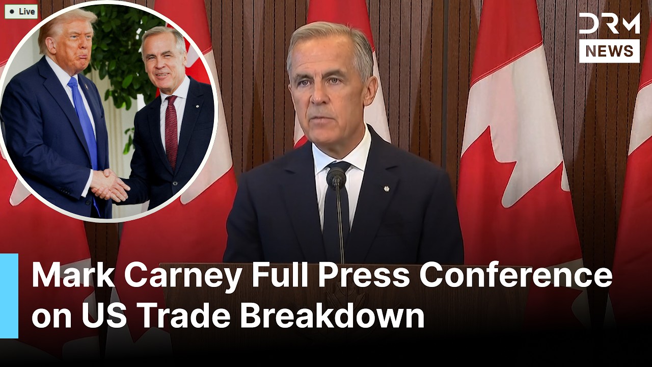FULL PRESSER: Canadian PM Carney Strikes Back, Announces Tariffs on US After Talks Collapse | AC1G