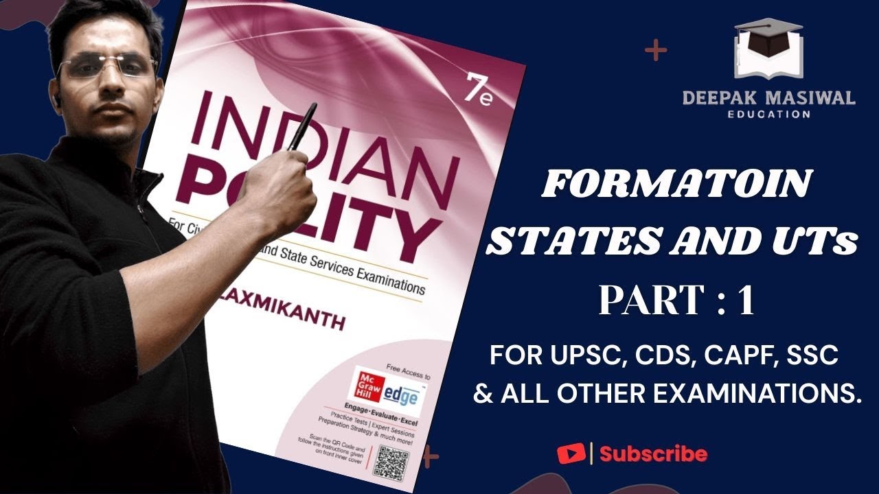 Formation of states and UTs| Part 1 |#upsc #cds #ssc #polity 
