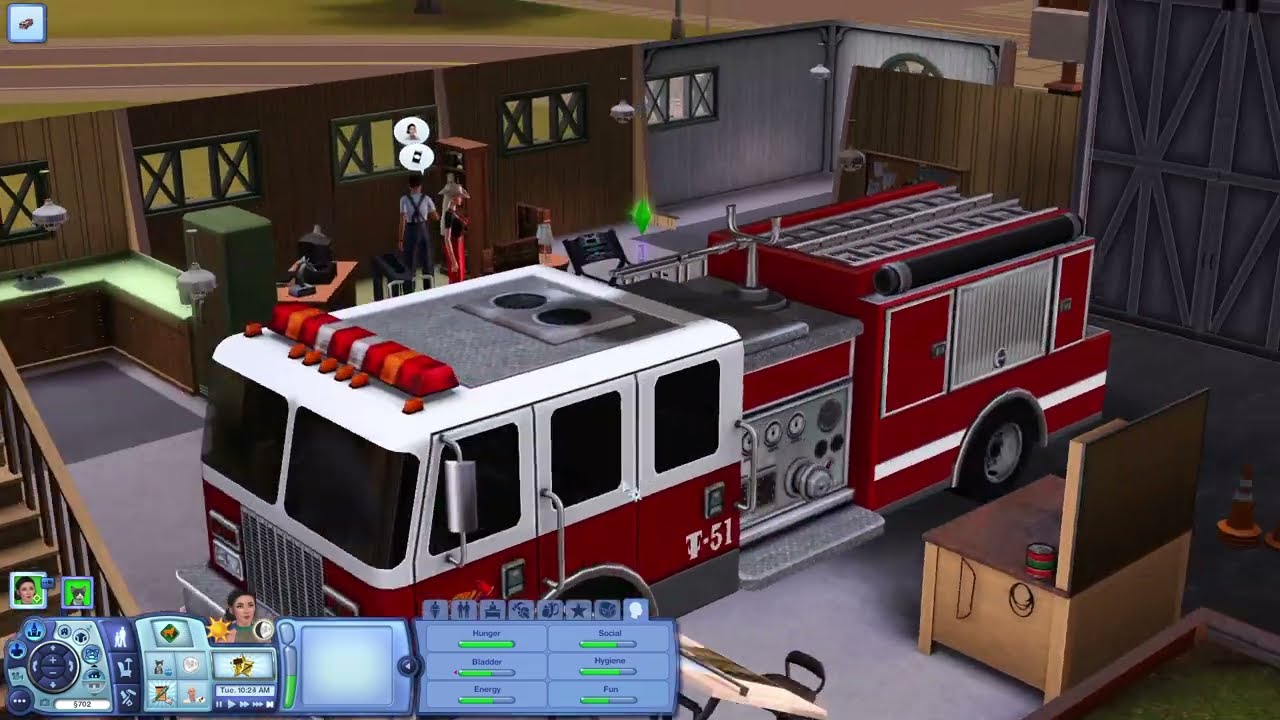 The Sims 3| Leveling Up In The Fire Fighter Profession