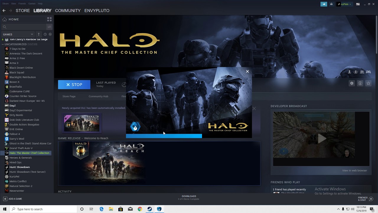 How to get link your Microsoft account to your steam to play Halo: Master Chief Collection.
