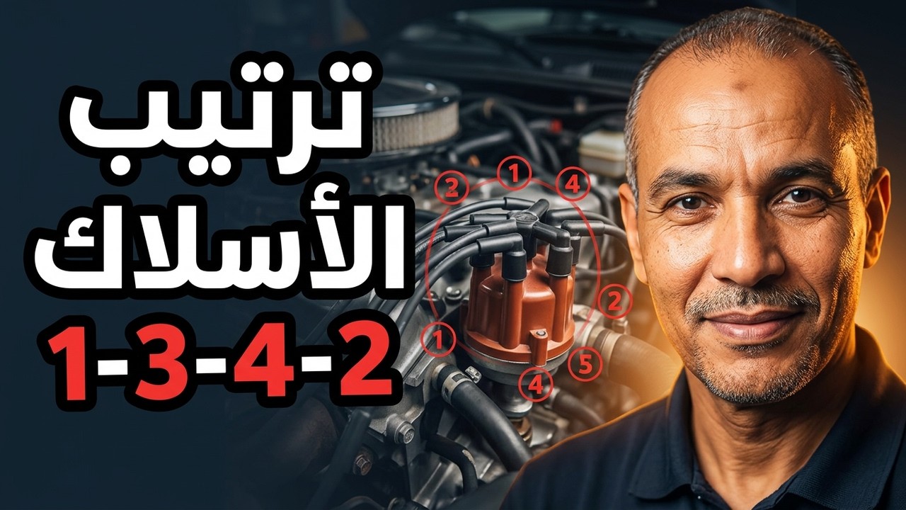 فكيت delco موزع الكهرباء في محرك السيارة ضيعت تركيب وترتيب خيوط الشمعات 1/3/4/2 - مركبة