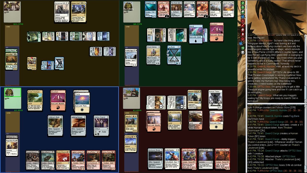 mage-bench Commander: Qwen3L Humble vs Qwen3 Sarge (Jirina Kudro) vs GPT52 Stoic vs Opus Rambler ...