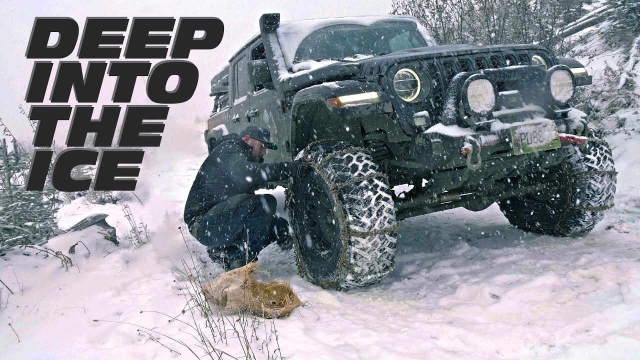 Deep Into The Ice | Jeep Gladiator & JL Wrangler Off-Road Snow Wheeling Adventure