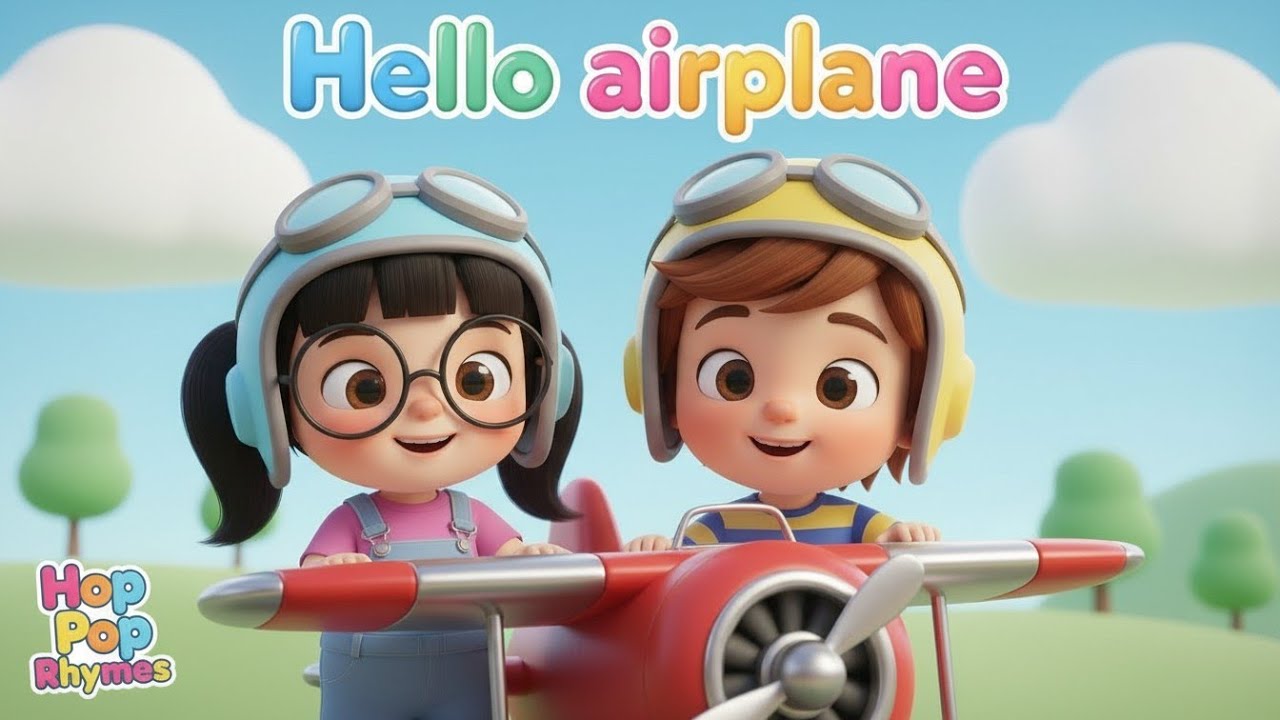 Hello Airplane ✈️ | Fun Flying Song with Coco & Max | Kids Toy Airplane Cartoon
