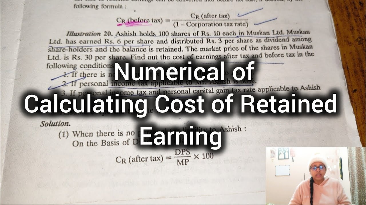 Numerical of Calculating Cost of Retained Earnings 