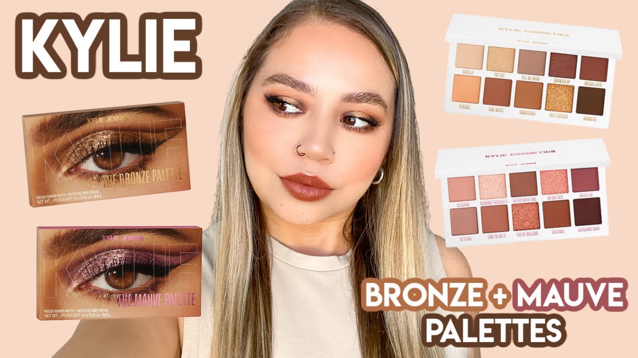 KYLIE COSMETICS BRONZE + MAUVE PALETTES | SWATCHES, REVIEW + TUTORIAL | Makeupbytreenz