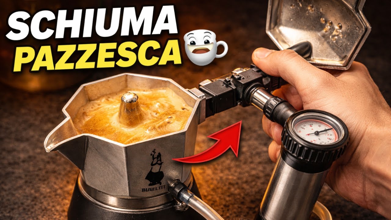 Bialetti Brikka Hack ☕️ | Cremosa Schiuma con Pompa da Bicicletta 😲