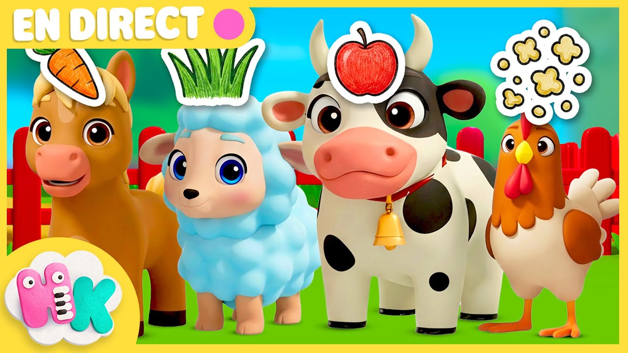 🔴 Chansons sur les Animaux de la Ferme pour Enfants 🐷 Comptines Éducatives pour Bébés 🎶 | HeyKids